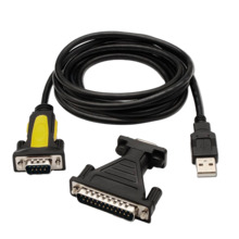 OEM USB-COM-RS232 Conversor USB - RS232 - Conexión serial - Longitud 1.8 m - Color negro - Compatibilidad Windows, Linux y MacOS