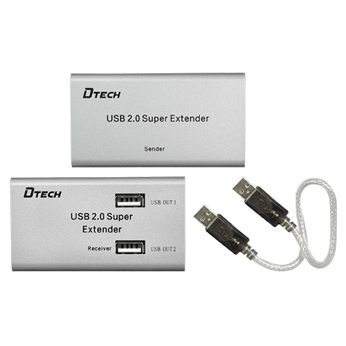 OEM USB-EXT-4 Extensor USB LAN - 1 entrada USB - 4 salidas USB - Longitud máxima de conexión 50m - Plug and Play (1)