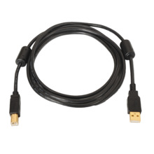 OEM USB1-3-P Cable USB 2.0 - Para Impresora - Conectores tipo A/M-B/M - Longitud 3 m - Alta calidad - Color negro