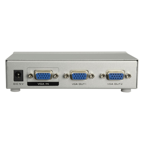 OEM VGA-SPLITTER-2 Multiplicador de señal VGA - 1 entrada VGA - 2 salidas VGA - VGA, SVGA, XGA, Multisync - Distancia a monitore