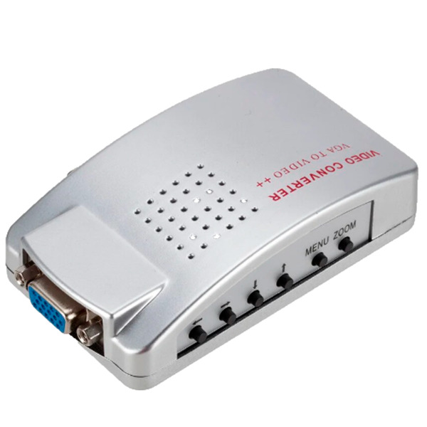 OEM VGA-VIDEO-CONVERTER Adaptador de vídeo - Entradas: VGA - Salida: VGA, S-VIDEO y Vídeo RCA - Múltiples resoluciones soportada (3)