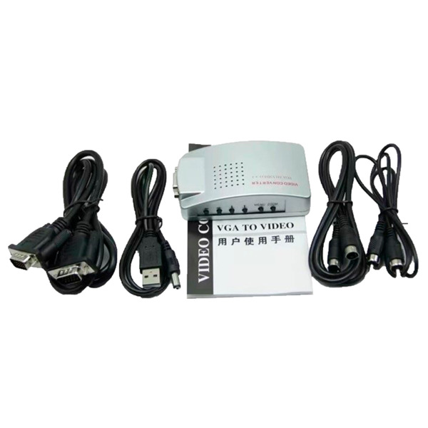 OEM VGA-VIDEO-CONVERTER Adaptador de vídeo - Entradas: VGA - Salida: VGA, S-VIDEO y Vídeo RCA - Múltiples resoluciones soportada (7)