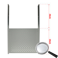 OEM VR-020 Bandeja extraíble para caja fuerte - Compatible con VR120 y VR120E - Para DVR de 1,5 / 2 U rack - Guías telescópicas (2)