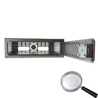 OEM VR-100E Caja fuerte para DVR - Específico para CCTV - Para DVR menor de 1U rack - Cerradura electrónica - Con ventilación y (2)