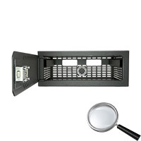 OEM VR-110 Caja fuerte para DVR - Específico para CCTV - Para DVR de 1U rack - Cerradura mecánica - Con ventilación y pasacables (2)