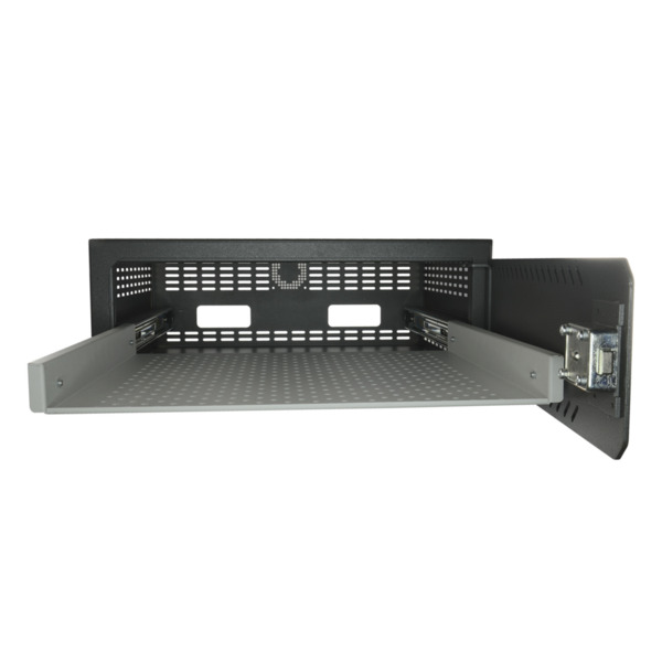 OEM VR-120 Caja fuerte para DVR - Específico para CCTV - Para DVR de 1,5/2U rack - Cerradura mecánica - Con ventilación y pasaca (1)