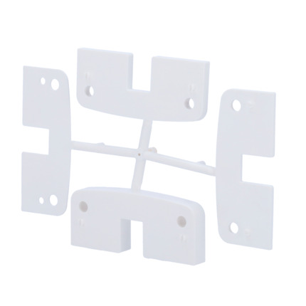 Comprar OEM WM-BOLT-BRACKET-W Soporte para cerrojo inteligente - Compatible con WM-BOLT-W y WM-BOLT-WIFI-W - Apto para ajustar la pieza del marco - Grosor: 1 mm / 2 mm / 5 mm / 10 mm - Soportes combinables - Color blanco