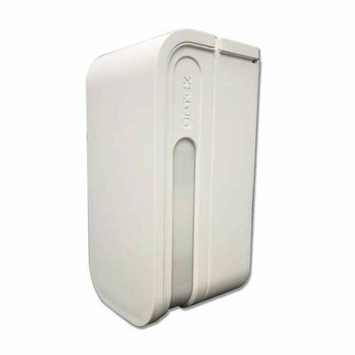 Optex BXS-RW Detector PIR 24 m exterior con área detección estrecha.Autoalimentado. Blanco. Pilas no incluidas.