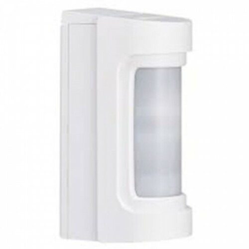 Optex VXS-RDAM-X5W Detector doble tecnología autoalimentado para exteriores con antienmascaramiento. Cobertura 12m /90º. Blanco.