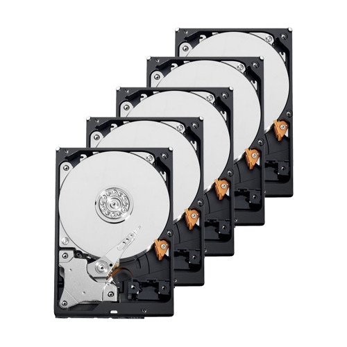 Pack de discos duros - 10 unidades - Modelo Western Digital WD80PURX - Hasta 32 transmisiones de inteligencia artificial - 8 TB