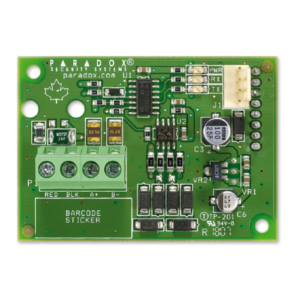 PARADOX CVT485 Convertidor Plug-IN RS485. Permite la conexión de PC250 a 300m del panel