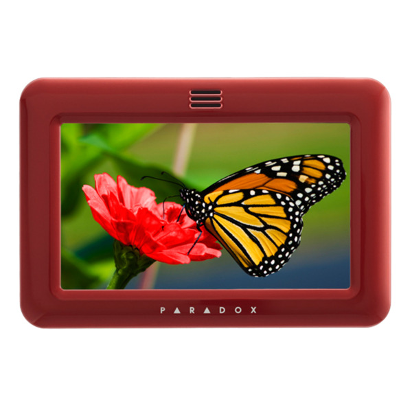 PARADOX FPLATE-W82 Marco para teclado TM50 color rojo