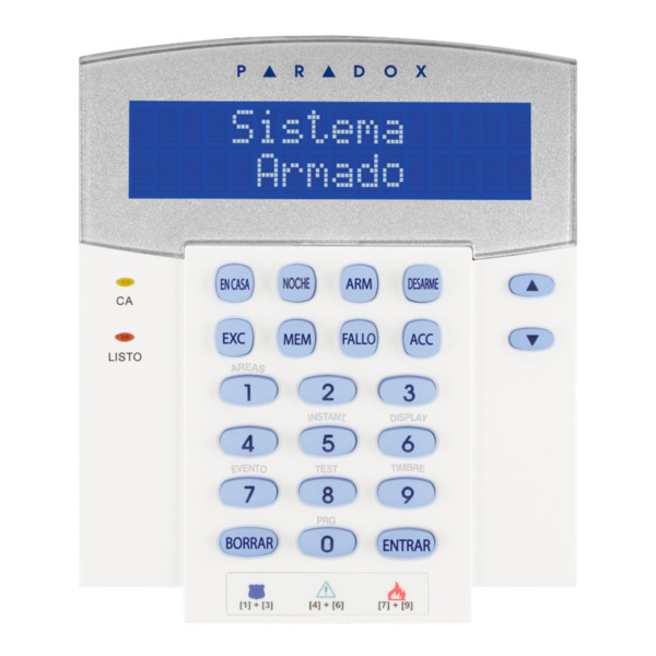 PARADOX K641R+ Teclado LCD con salida PGM y lector de proximidad