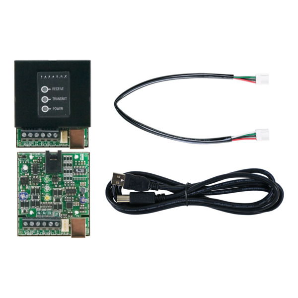 Paradox PAR-121 CV4USB Convertidor RS-485/RS-232 para conexión de hasta 300 metros desde central a PC