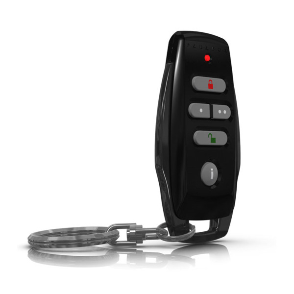 Paradox PAR-230 REM25-868MHZ-B Mando remoto vía radio de 6 canales bidireccional con botones retroiluminados, resistente al agua