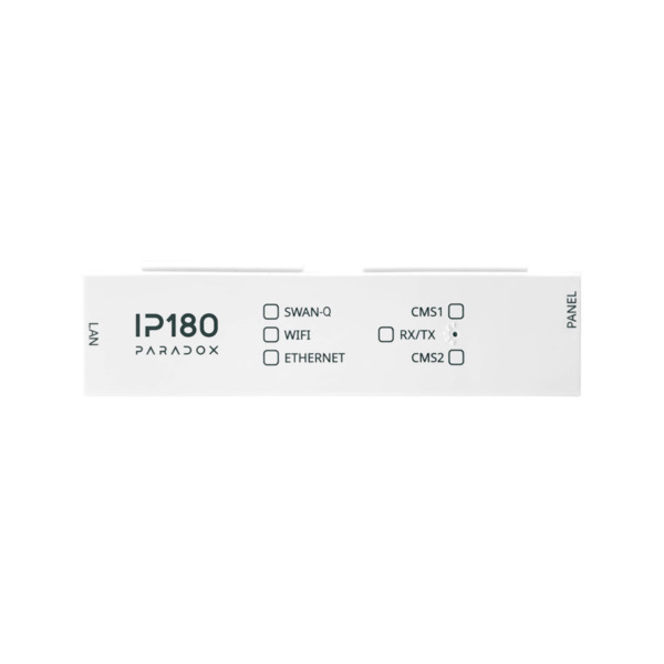 Paradox PAR-358 IP180-IP Módulo IP con tecnología MQTT. Admite hasta 4 receptores. Incorpora Ethernet y WiFi. Compatible con EVO