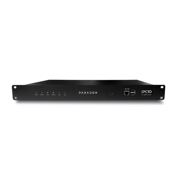 Paradox PAR-360 IPC10 Conversor de IP a CRA. Tecnología MQTT. Diseñado para recibir los datos IP de los sistemas Paradox, conver