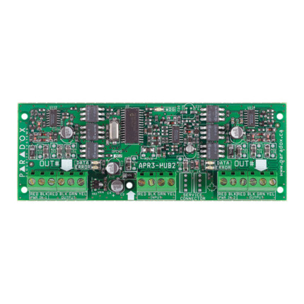 Comprar Paradox PAR-68 HUB2 Hub aislador y amplificador de señal para BUS. Compatible con SPECTRA PLUS y EVO.