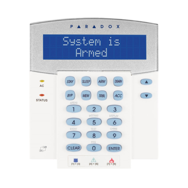 Paradox PAR-78 K641R Teclado LCD de con lector de proximidad incorporado