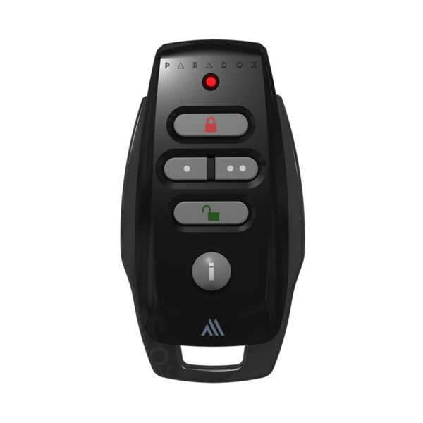 PARADOX REM25M-XX7 Mando Control remoto de 5 botones inalámbrico bidireccional negro