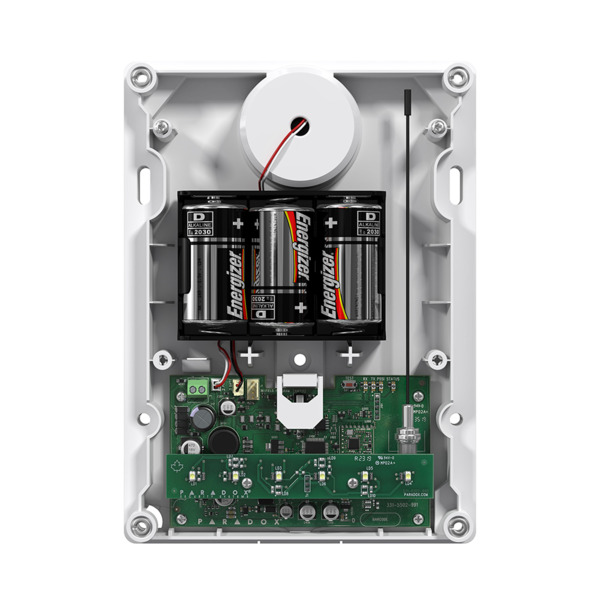 PARADOX SR250 Sirena vía radio Paradox SR250 Exterior con luz estroboscópica Compatible SP/MG (1)