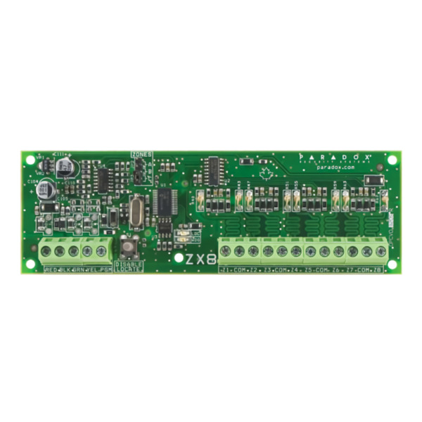 PARADOX ZX8 Módulo Expansor de 8 Zonas + 1 Salida PGM. Grado 3