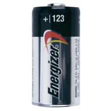 Pila de litio CR123A de 3V. 1500mAh Para equipos vía radio