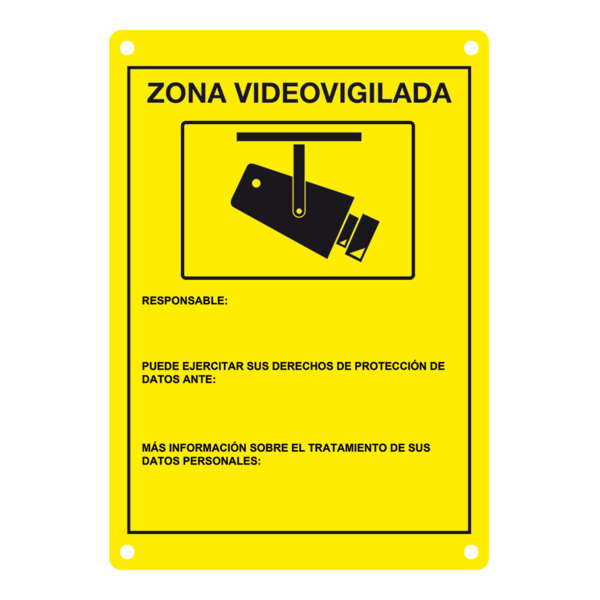 Placa CCTV homologada en castellano