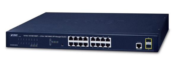 Planet GS-4210-16T2S IPv4/IPv6, 16-P 10/100/1000Bas