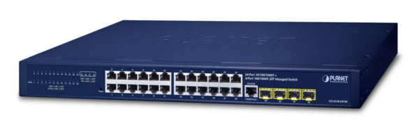 Planet GS-4210-24T4S IPv4/IPv6, 24-Port