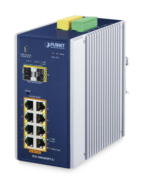 Planet IGS-10020HPT-U DIN-Rail L2+/L3 Manageable