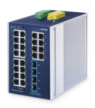 Planet IGS-4215-24T4X IP30 Industrial L2+ 24-Port