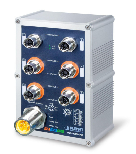 Planet IGS-5227X-4P2T IP67-rated Industrial L2+