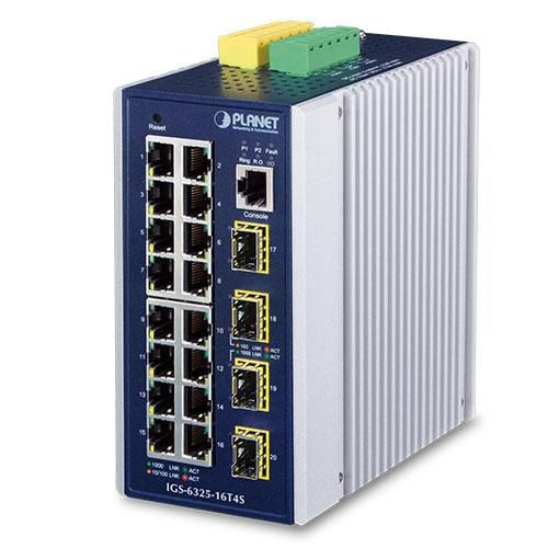 Planet IGS-6325-16T4S IP30 Industrial L3 16-Port
