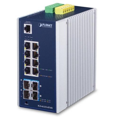 Planet IGS-6325-8T4X Industrial L3 8-Port