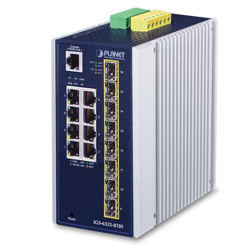 Planet IGS-6325-8T8S IP30 Industrial L3 8-Port