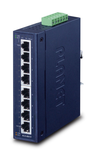 Planet IGS-801T IP30 Slim type 8-P Industrial