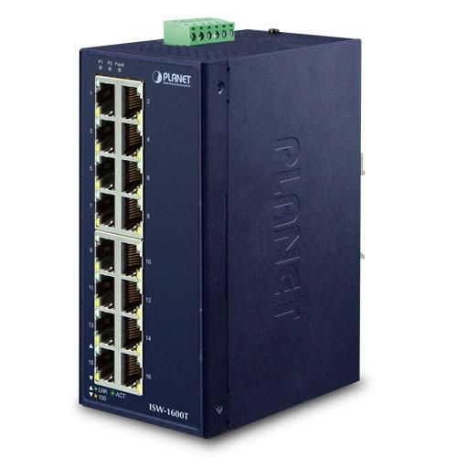Planet ISW-1600T IP30 Industrial 16-Port