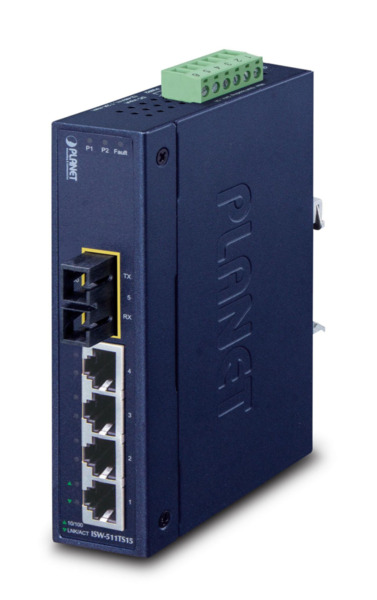 Planet ISW-511TS15 IP30 Slim Type 4-P Industrial