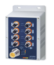 Planet ISW-808PT-M12 IP67-rated Industrial 8-Port