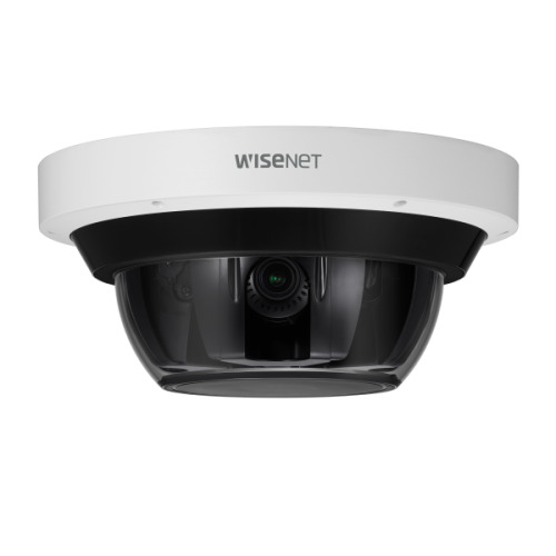 PNM-9085RQZ Cámara multi-sensor 360º IP 20Mpx, óptica motorizada 4 x 4.13-9.4 mm, IR 30m, WDR, IP66/IK10/NEMA4X, 12Vdc/HiPoE.