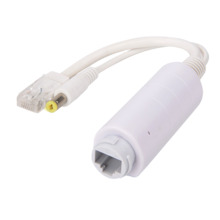 PoE Splitter
 - Para cámaras IP no PoE
 - Entrada RJ45 (PoE) / Salida RJ45 y jack  - Velocidad 10/100Mbps - Potencia máx 15 W /