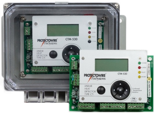 Protectowire CTM-530E Módulo para cable térmico CTI con pantalla LCD, teclado y caja