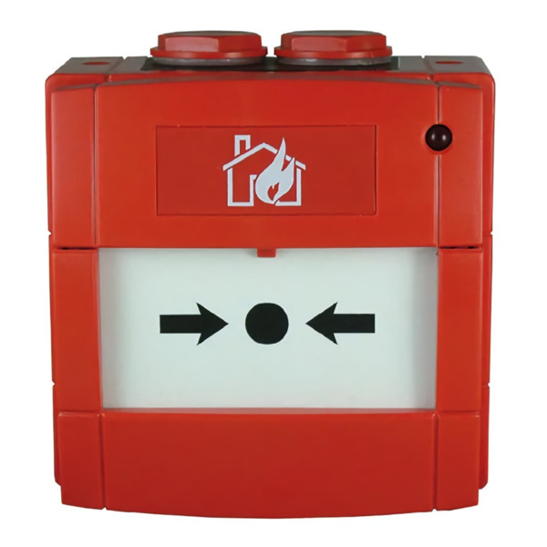 Pulsador de alarma convencional. Contacto NA o NC. IP67. Color Rojo. No incluye tapa PS200