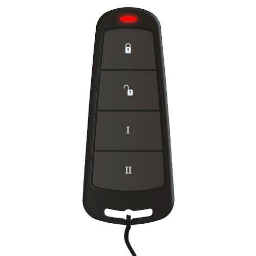 PYRONIX KEYFOB-WE Mando a distancia - Bidireccional - 4 botones con 8 combinaciones - Inalámbrico 868 MHz Enforcer cifrado - Per
