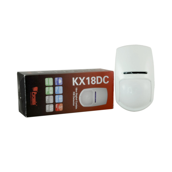 PYRONIX KX18DC Detector PIR tipo cortina - Apto para uso en interior - 1 Sensor Infrarrojos Dual - Cableado - Rango de detección (7)