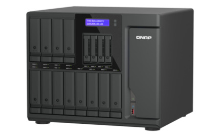 Comprar QNAP 16-BAY QUTS HERO NAS (12 X 3.5" SATA + 4 X U.2 NVME SLOTS), INTEL CORE ULTRA9 285 24CORES(8P+16E), 48G DDR5 ECC (UP TO 192G), 2 X USB4, 3 X PCIE GEN4 SLOTS, 2 X 10GBASE-T, 2 X 2.5GBE, 550W PSU