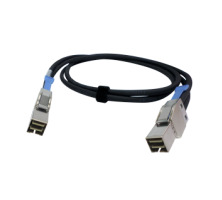 QNAP CAB-PCIE10M-8644-4X cable Serial Attached SCSI (SAS) 1 m Negro