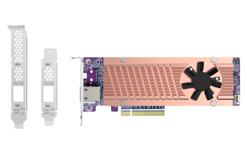 QNAP Card QM2 tarjeta y adaptador de interfaz Interno PCIe, RJ-45 (2)