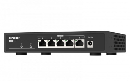 QNAP QSW-1105-5T switch No administrado Gigabit Ethernet (10/100/1000) Negro (3)